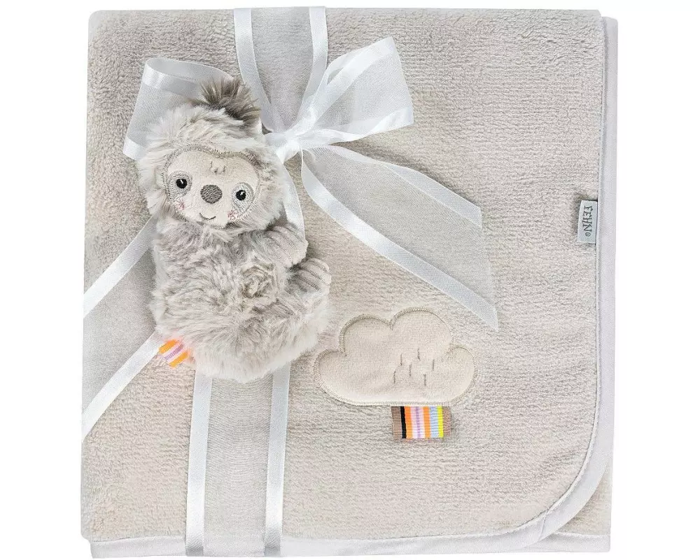 fehn Geschenkset Kuscheldecke Faultier