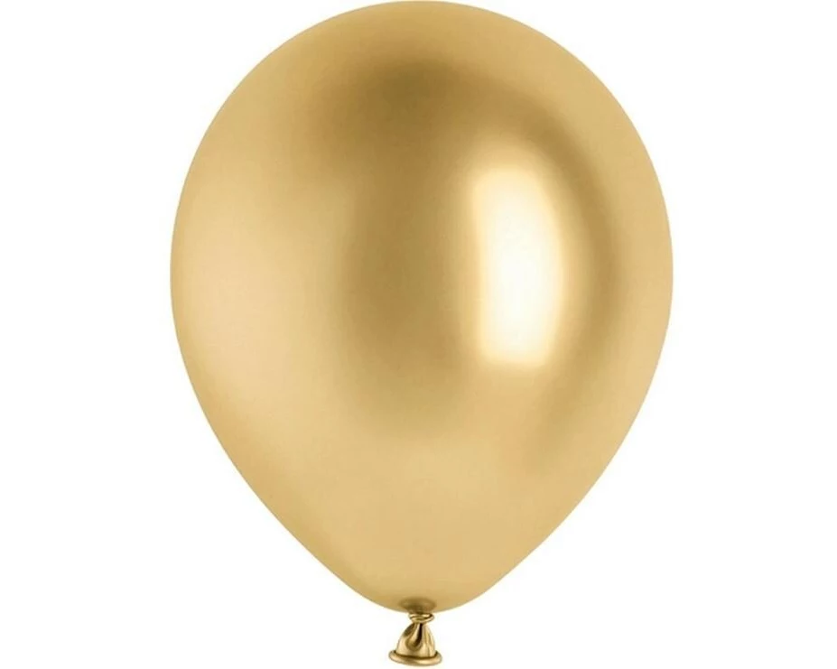 Partydeco Glossy-Luftballons Gold