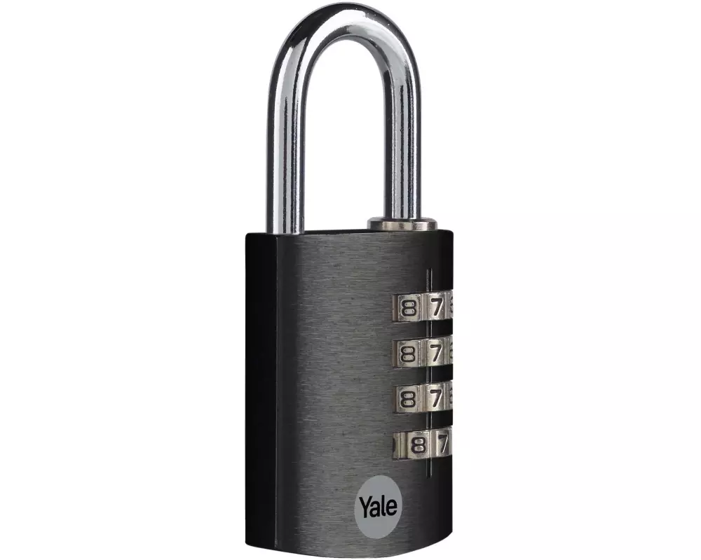 Yale Zahlenschloss YE3CB 38/31 Schwarz Aluminium/Stahl