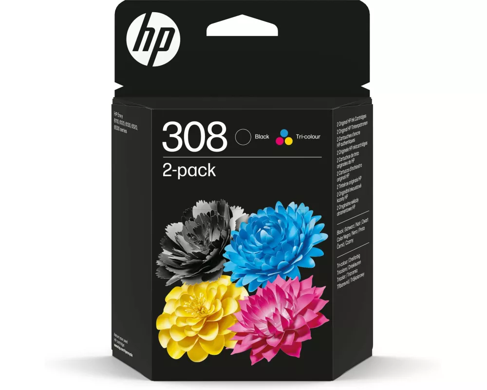 HP Tintenset Combopack Nr. 308 (6L6S6UE) BK/C/M/Y