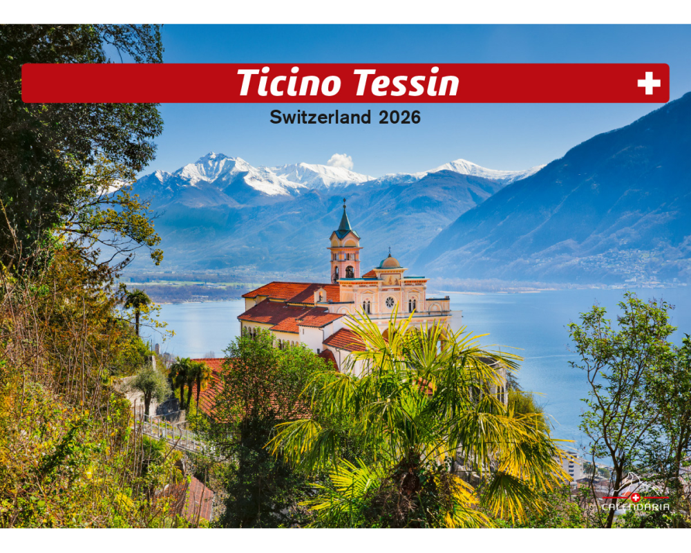 CALENDARIA Bildkalender 2026 9783036205625 Ticino ML 40x31cm