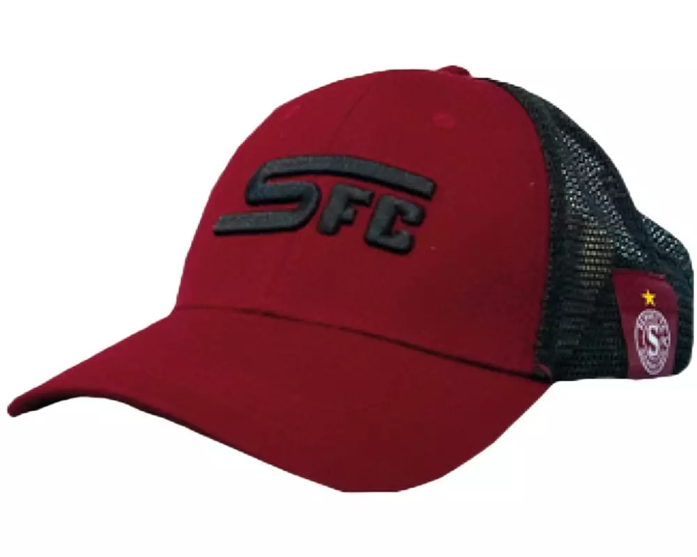 Servette FC Cap Trucker SFC 3D (Rot/Schwarz