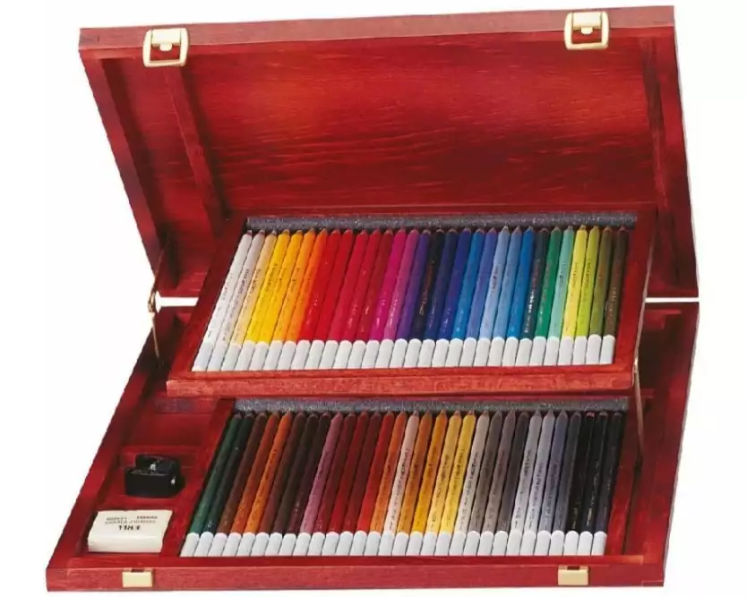 STABILO Farbstifte CarbOthello mit Holzkoffer, 63-teilig