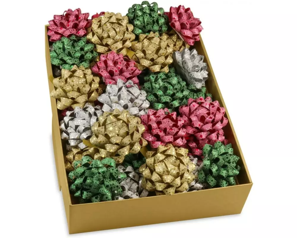 Pattberg Geschenkmaschen Glitter Star 40 Stück, assortiert