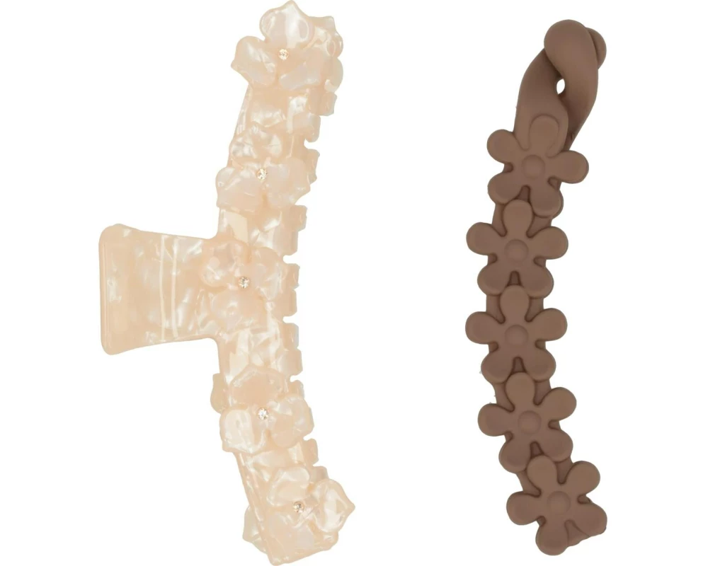 Trisa Accessoires Set Klemmen, ivory/braun