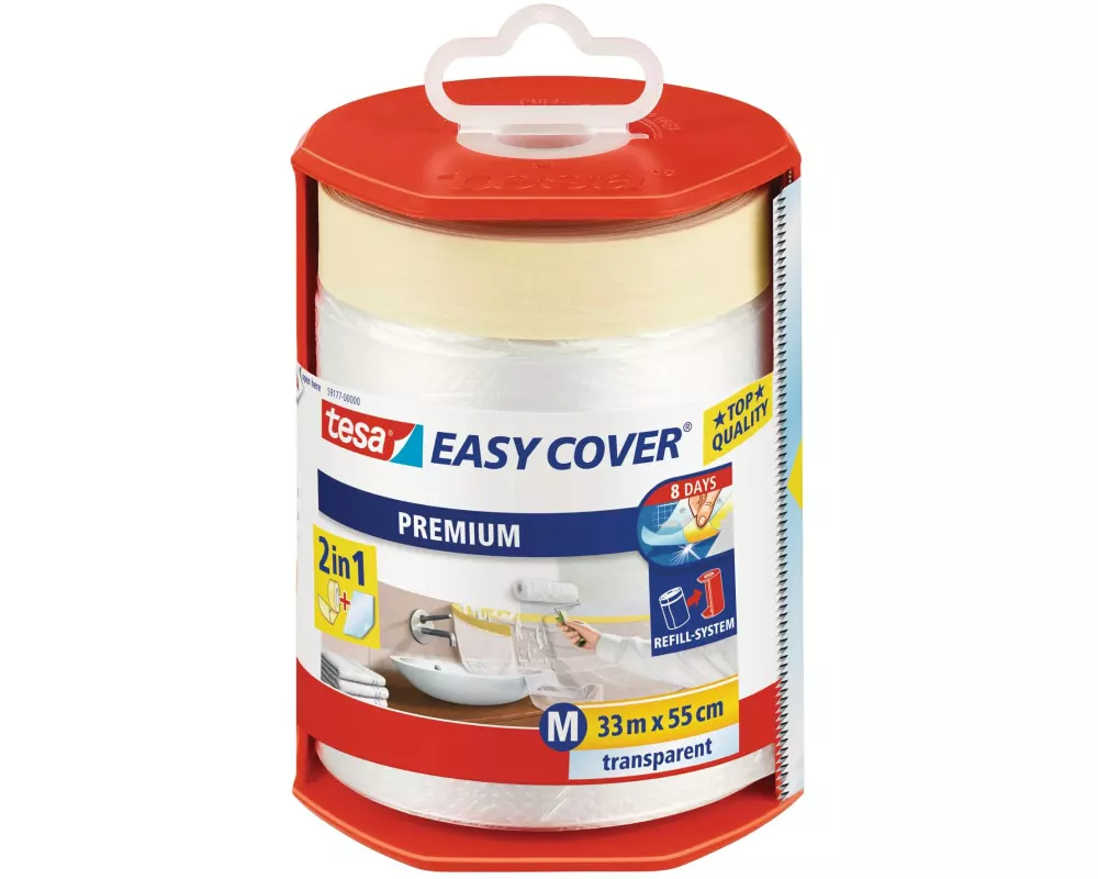 tesa Abdeckfolie Easy Cover Premium M 0.55 m x 33 m