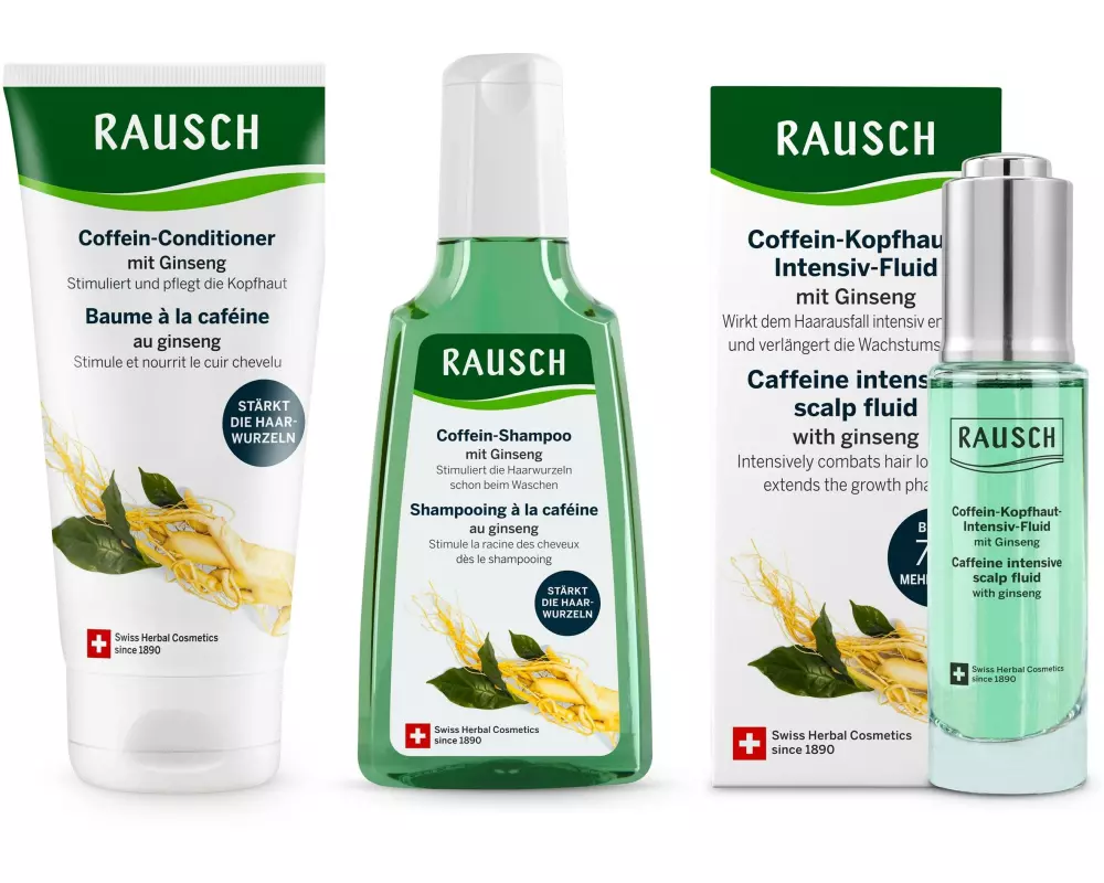 RAUSCH Coffein Anti Haarausfall Set 3 Stück
