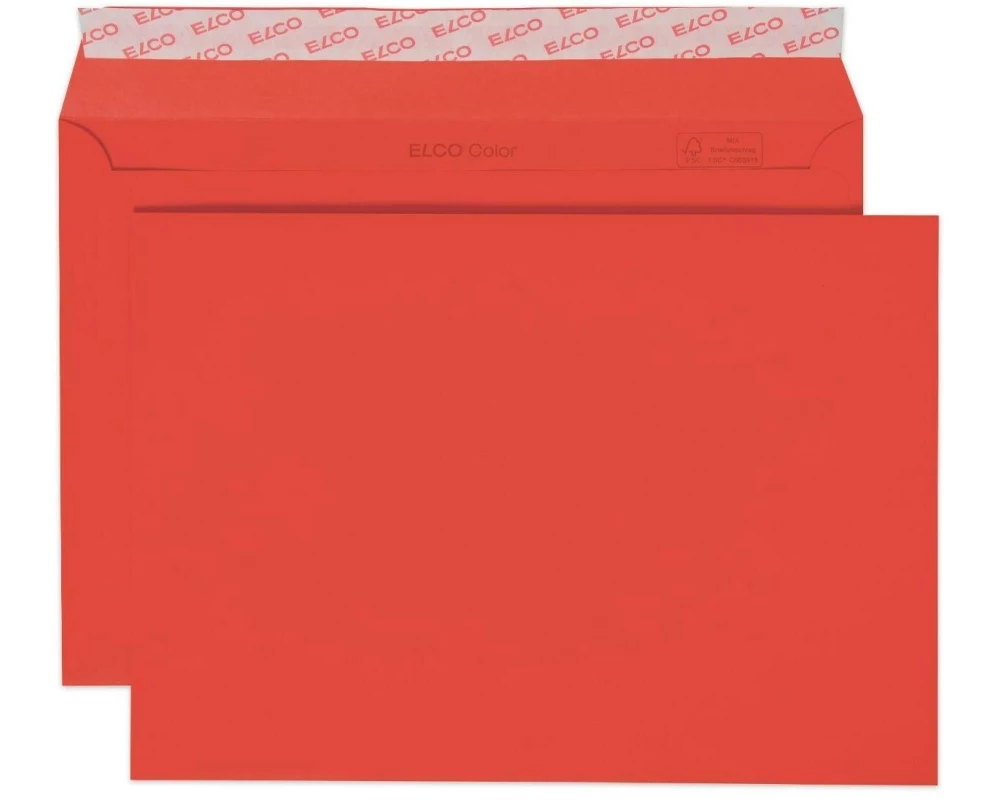 ELCO Couvert Color C5, Keine Fenster, 25 Stück, Rot