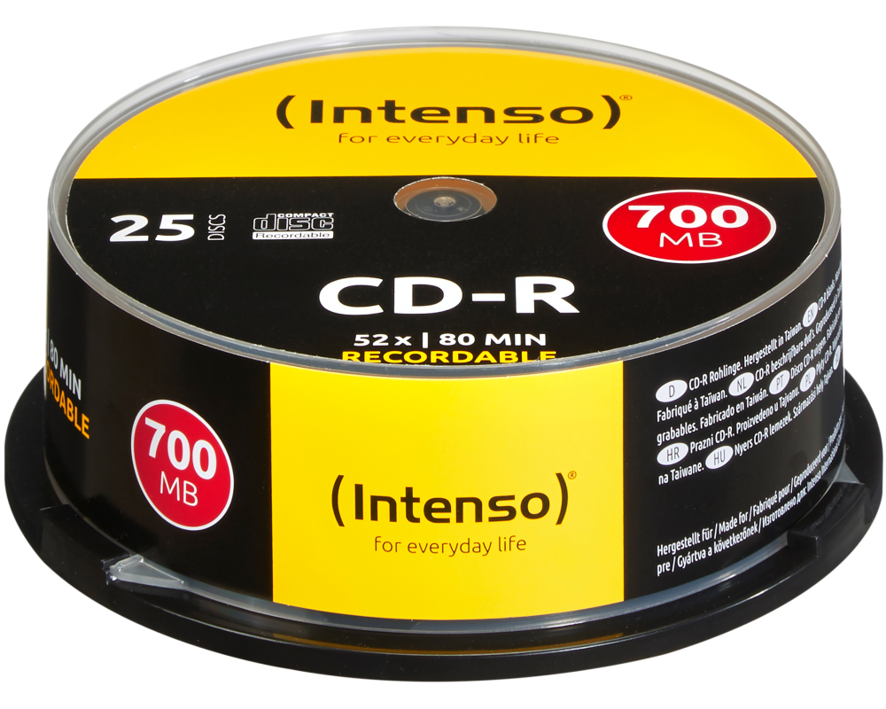 INTENSO CD-R Slim 80MIN/700MB 1001124 52X 25 Pcs