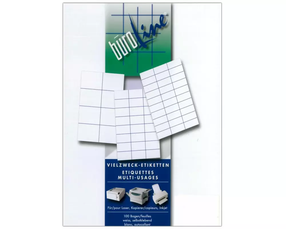 Büroline Vielzweck-Etiketten 500027 210 x 297 mm, 100 Blatt