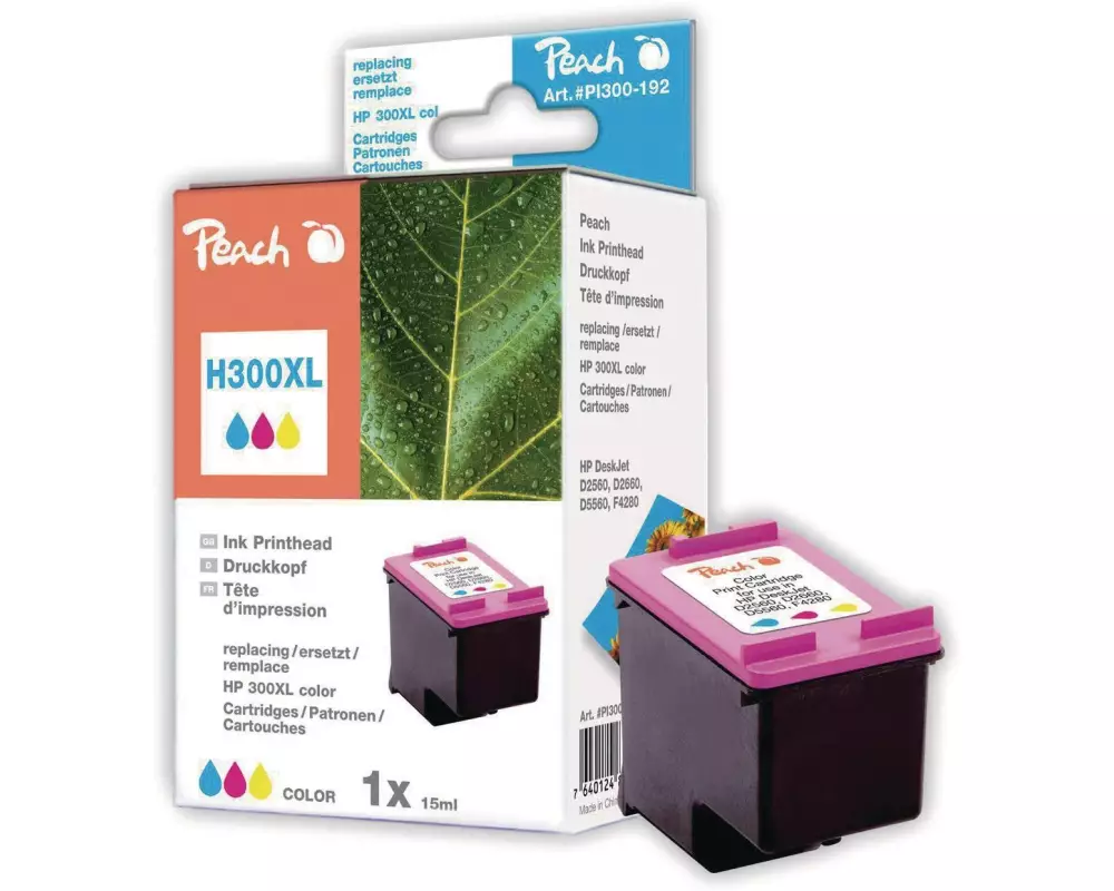 Peach Tinte HP Nr. 300XL (CC644EE) Color