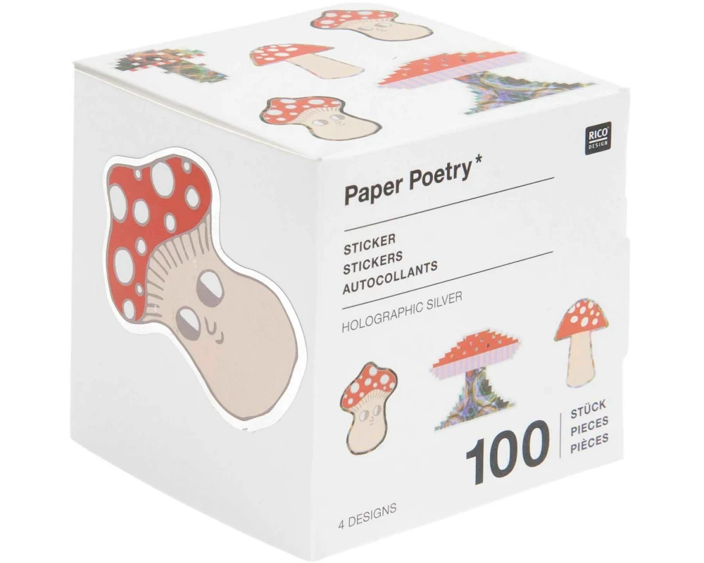 Rico Design Sticker auf Rolle Ø5 cm, 100 Stück