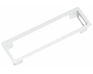 Bachmann POWER FRAME built in frame 4-way, White RAL9010, or installation in Countertops, Housing steel plate and powdered