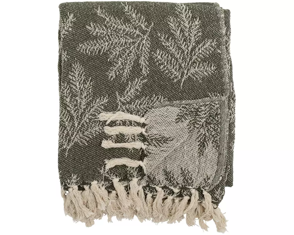 Bloomingville Decke Gabriela 160 x 130 cm, Grün