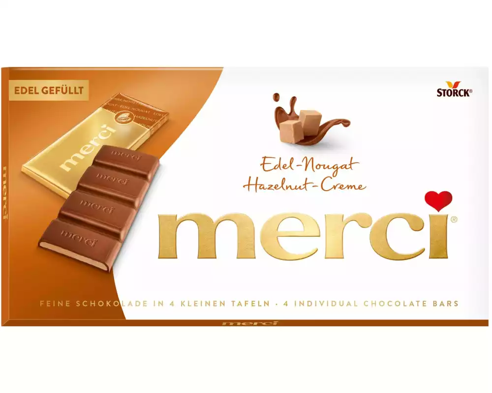 Storck Tafelschokolade Merci Edel-Nougat 112 g