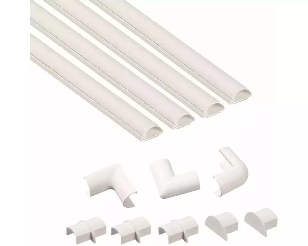 STEFFEN Kabelkanal D-Line 20 x 10 mm, 1 m, Weiss