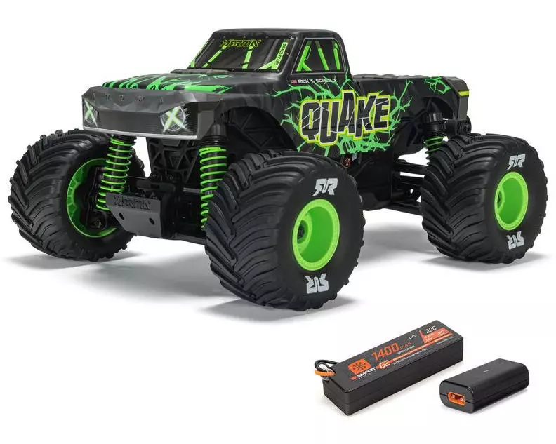 Arrma Monster Truck Quake Grom 4x4 Brushed RTR 1:16 Grün