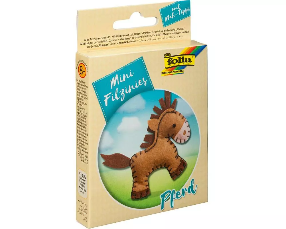 Folia Bastelset Filzinies Pferd, 11-teilig