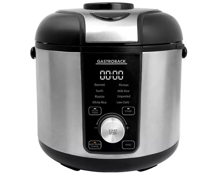Gastroback Reiskocher RiceControl low carb & steam 3 l