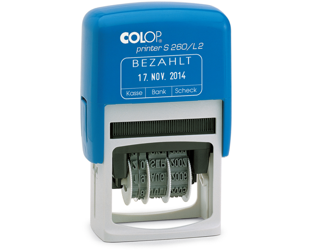 COLOP Datumstempel Bezahlt D S260L2/D 24x45mm