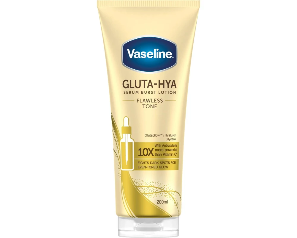 Vaseline Body Lotion Gluta Hya Body Serum Flawless Tone 200 ml