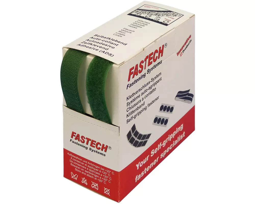 FASTECH Klettband-Box Grün