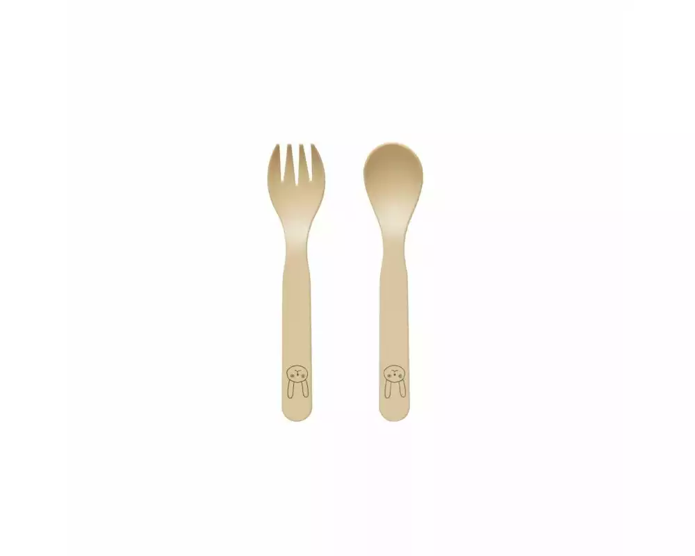 OYOY Kinderbesteckset Pullo Vanille