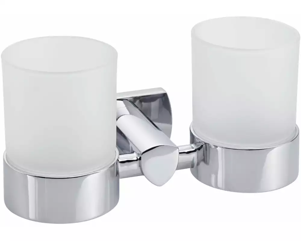 BIASCA Glashalter 9.6 x 18.9 x 10.3 cm Chrom, doppel