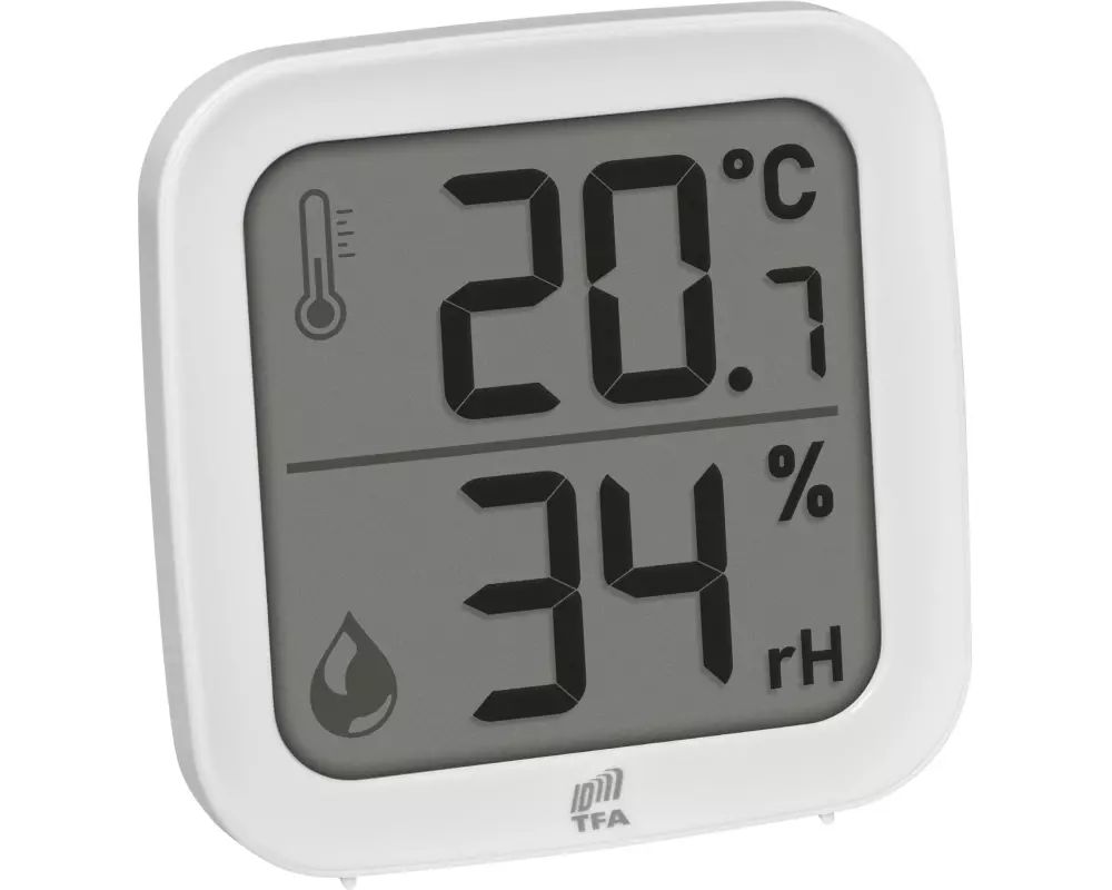 TFA Dostmann Thermo-Hygro-Sender Indoor Weiss