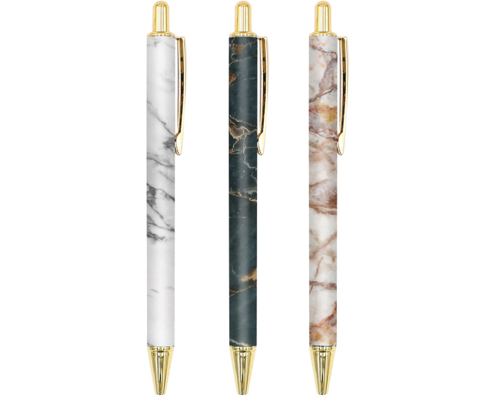 ROOST Kugelschreiber Marble Design TSKY-B2301 assortiert