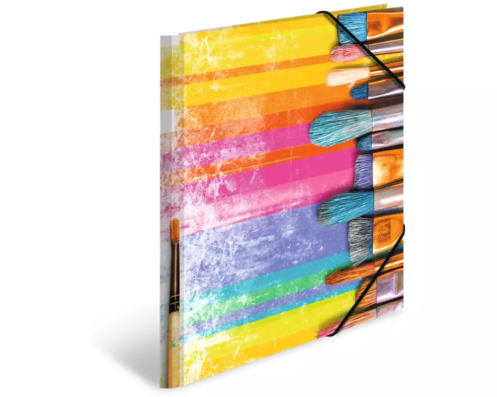 HERMA Gummibandmappe A3 Pinsel, Karton, mit Innendruck