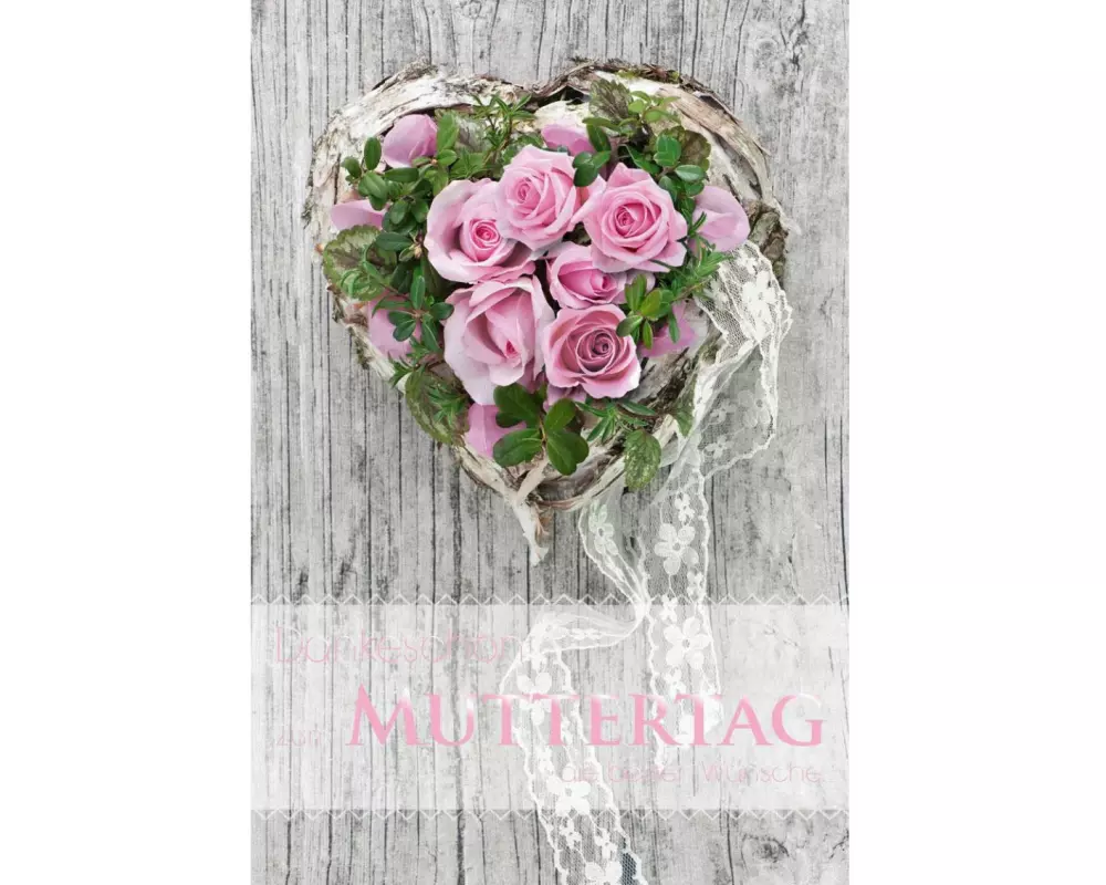 ABC Grusskarte B6 Dankeschön zum Muttertag