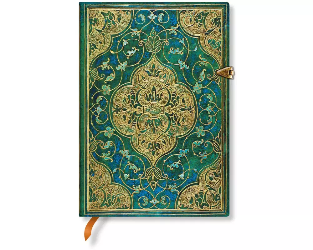 Paperblanks Notizbuch Chroniken Midi, Liniert, Türkis