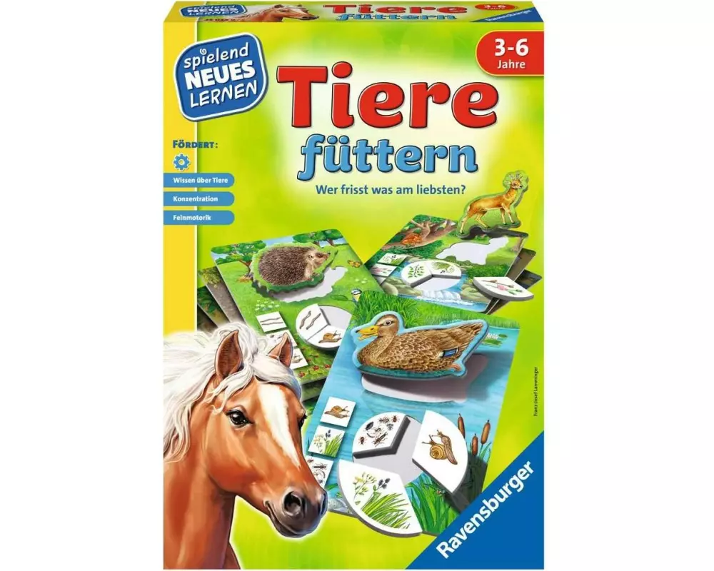 Ravensburger Kinderspiel Tiere füttern 3-6 Jahre