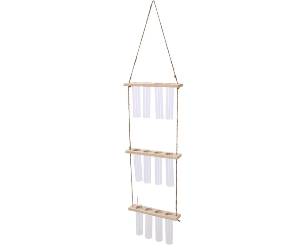 Esschert Design Reagenzglashänger L 70 cm, Nature/Transparent