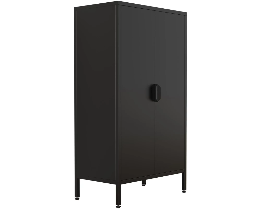 VCM Kommode Flokas M 60 x 110 cm, Schwarz