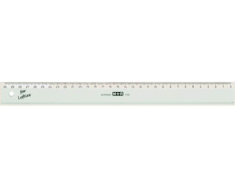 M+R Flachlineal 16cm 11160090 transparent