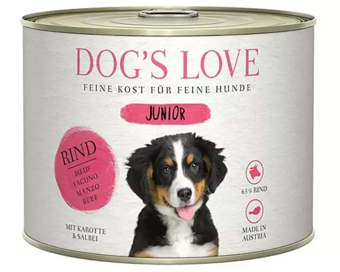 Dog's Love Nassfutter Junior Rind, 200 g