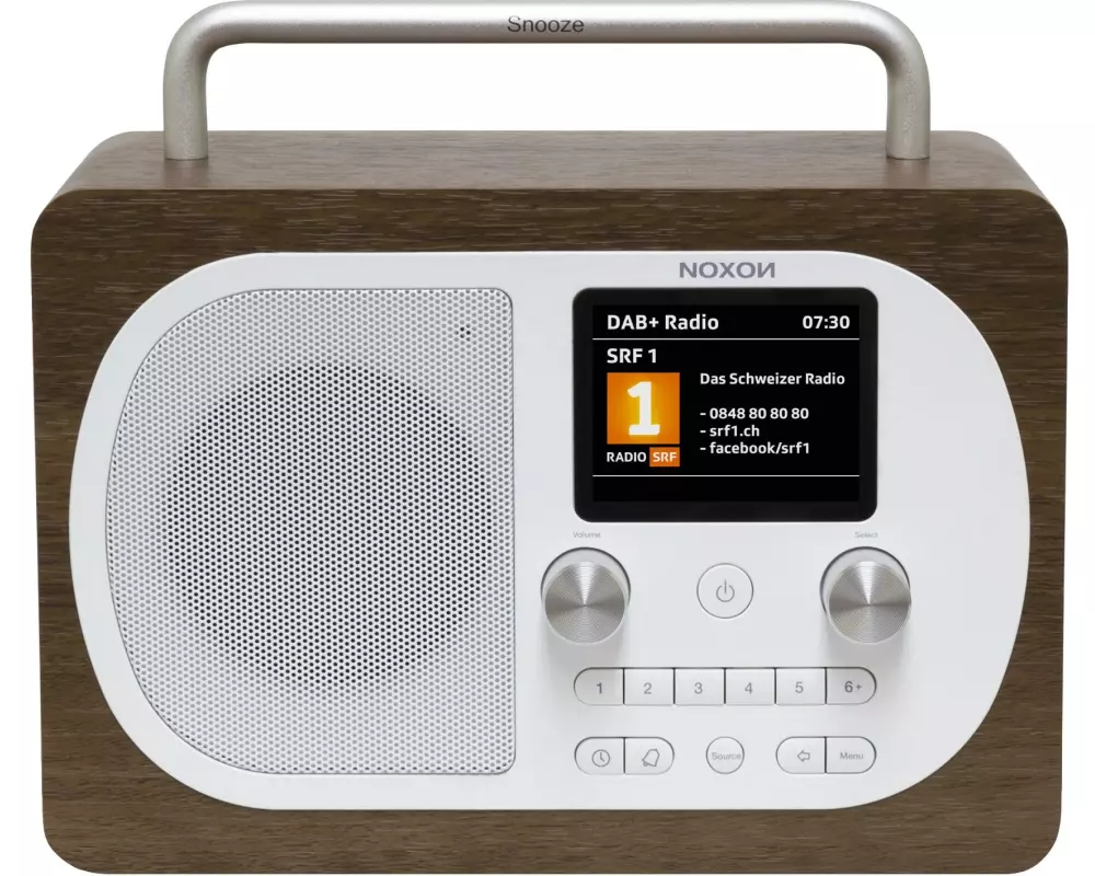 Noxon DAB+ Radio Eiger Walnuss/Weiss