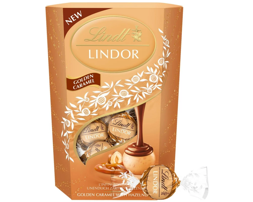 Lindt Pralinen Lindor Golden Caramel 200 g