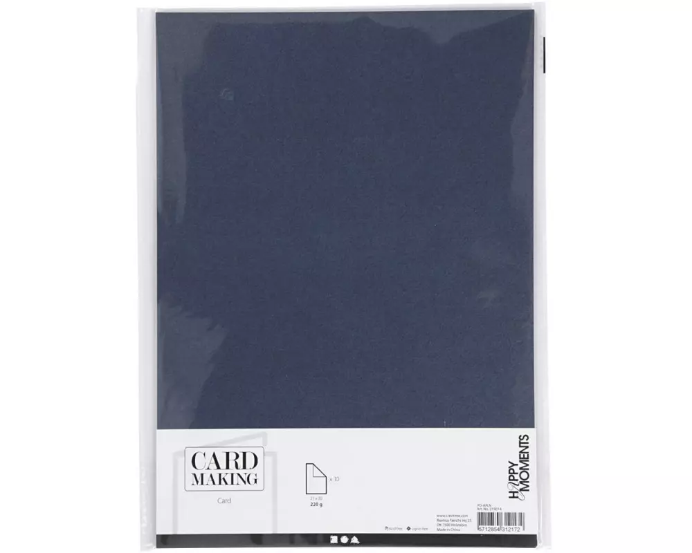 Creativ Company Fotokarton A4, 10 Blatt, Dunkelblau