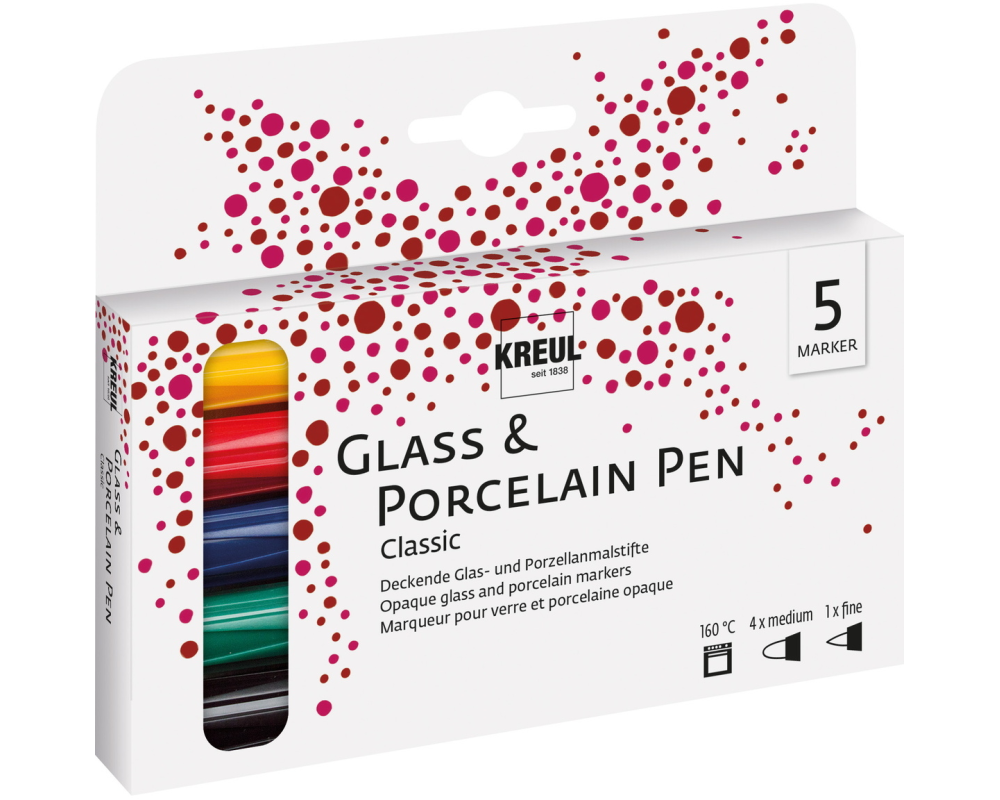 KREUL Porzellanmarker 16400 Classic 5 Stück
