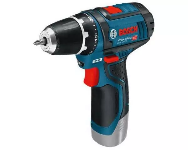 Bosch Professional Akku-Bohrschrauber GSR 12 V-15 + L-Boxx Clic&go Solo