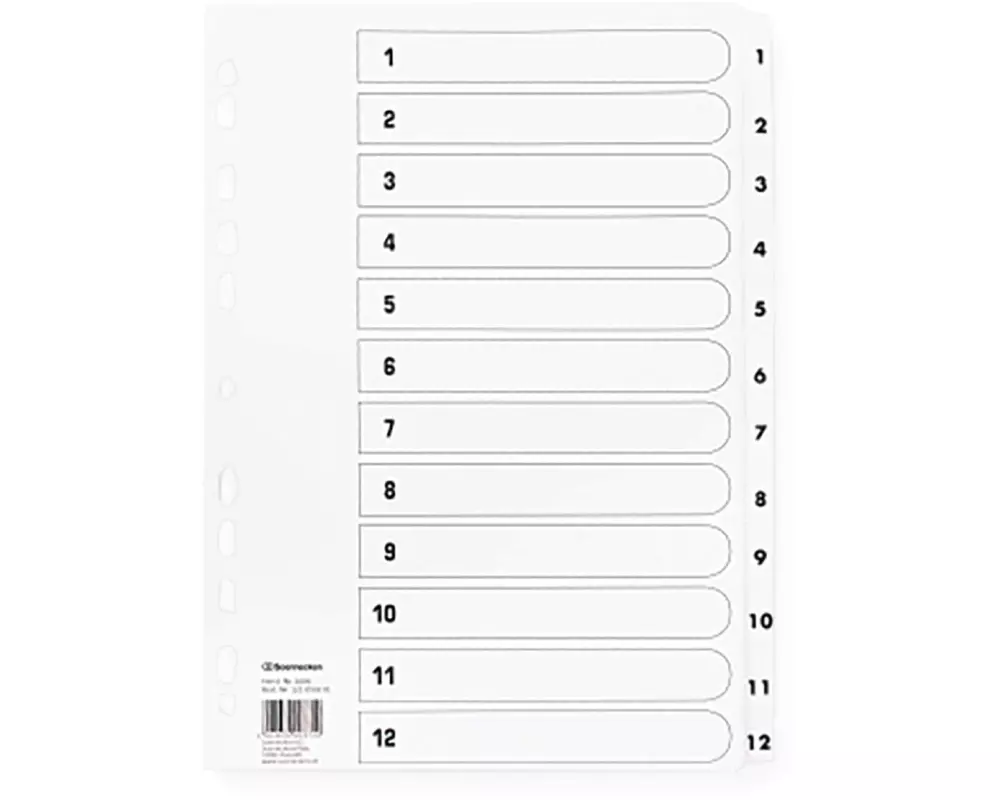 Soennecken Register 1-12