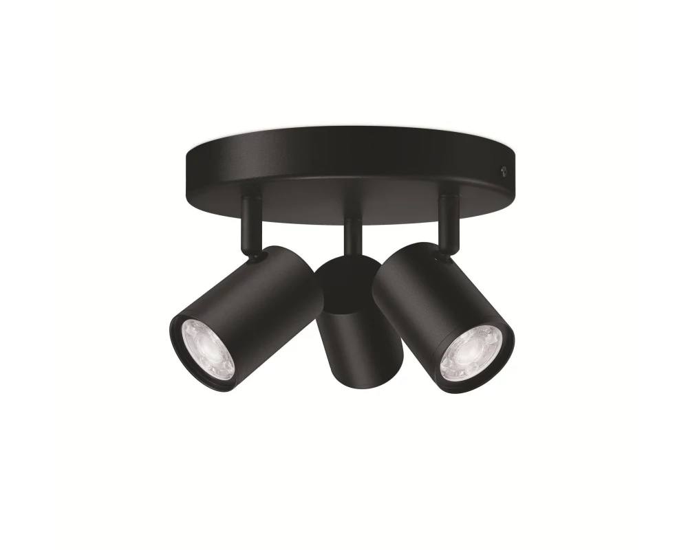 WiZ IMAGEO 3er Spot Tunable White & Color Deckenleuchte Schwarz