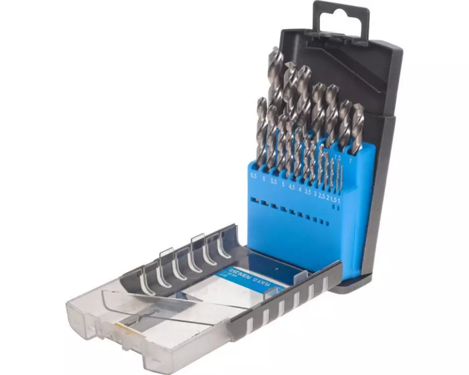 kwb Bohrer-Set Silver Star HSS 1-10 mm 19-teilig