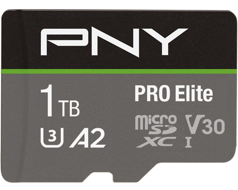 PNY micro-SDXC Pro Elite 1TB PSDU1TBV3 UHS-I U3 A2 & adapter