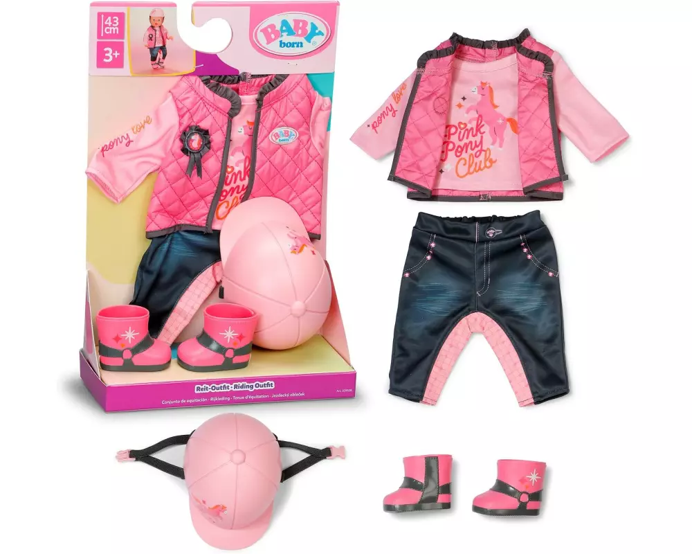 Baby Born Puppenkleidung Reit Outfit 43 cm
