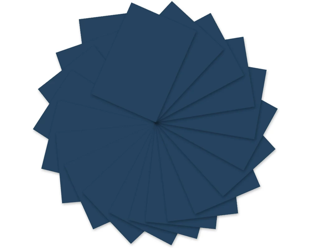 URSUS Tonzeichenpapier A4, 130 g/m², 100 Blatt, Nachtblau