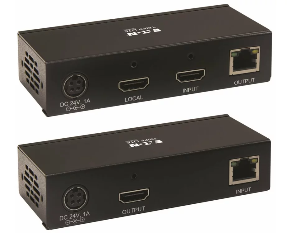 EATON TRIPPLITE HDMI over Cat6 Extender Kit, KVM Support, 4K 60Hz, 4:4:4, USB/IR, PoC, HDR, HDCP, 2.2 230ft. TAA